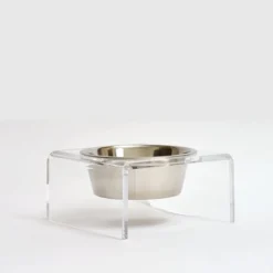 Stainless Steel Elevated Dog Bowl with Stand